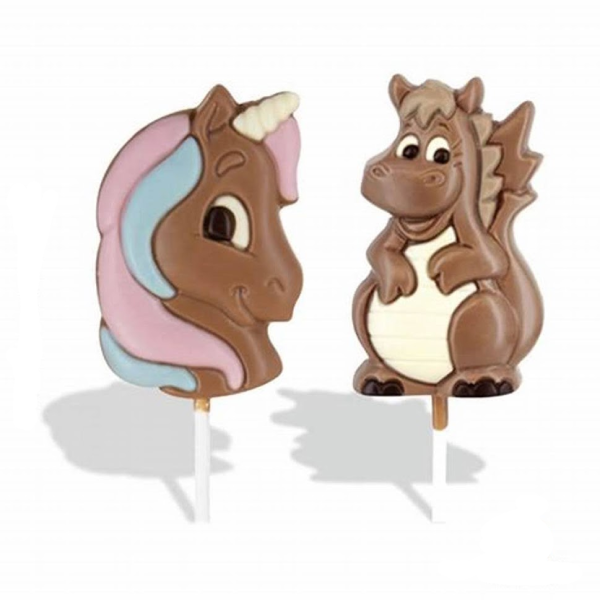 Sucette Chocolat Licorne/Dragon (à l'unité)